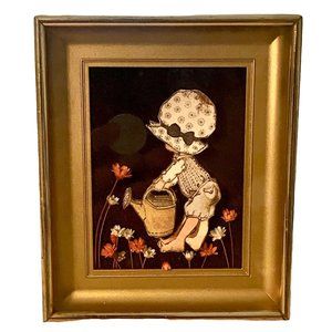 🥳 5/$35!! 🥳 Vintage Holly Hobbie 3D Layered Paper Picture Shadow Box